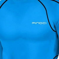 Uorcsa udobno trčanje dvodijelno odijelo Fitness Sport trening muški set nebo plava