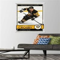 Zidni poster Pittsburgh Penguins-Sidni Crosbie u drvenom magnetskom okviru, 22.37534