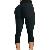 Labakihah joga hlače ženski dizanje mjehurića Vježbanje kondicije trčanje visokog struka joga hlače crno