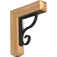 1 2 W 18 d 20 h Ashford Craftsman Ironcrest Smooth Bracket, zapadni crveni cedar