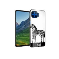 Kompatibilno s Moto G 5G plus futrolom za telefon, silikonski slučaj ZEBRA-ANIMAL ZAKON ZA KAZE TEEN GIRL ZA MOTO