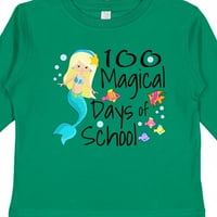 Zapanjujuća majica dugih rukava za dječake ili djevojčice kao poklon čarobni školski dani s plavom sirenom i ribom