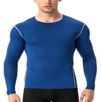 Muški mišićni topovi, sportska majica, hladne suhe kompresijske košulje Dugih rukava koje upijaju vlagu, Muški