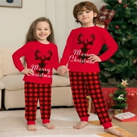 Božićna obiteljska odgovarajuća setova pidžama žene pamučne jamme muškarci odjeća za spavanje dugih rukava PJS