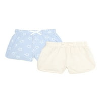 Jednobojne kratke hlače s uzorkom dupina za djevojčice, 2 komada, veličine 4-16