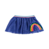 Djeca iz Ganimals Girls Mesh Rainbow Sequin suknja, veličine 4-10