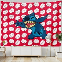 Lilo & Stitch Tapiserija za spavaću sobu, Lilo & Stitch Dnevni soba Dekor za dom za zabavu za božićni zid l-180*