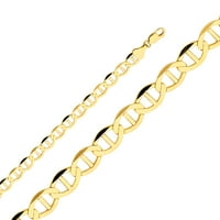 Nakit ogrlica od lanca od žutog zlata od 14 karata s ravnom kopčomkandža jastoga