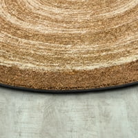 Osjećaj prirodnosti okruglog tepiha veličine 5'4 u boji pijeska