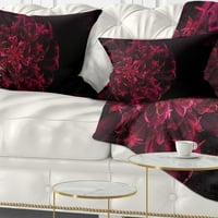 Dizajnirati veliki crveni vanzemaljski fraktalni cvijet - cvjetni jastuk za bacanje - 12x20