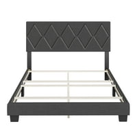 Boyd Sleep Diamond tapecirani posteljina platforma, kralj, crni
