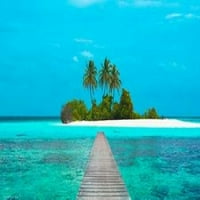 Ispis plakata s molom i Maldivima iz mn