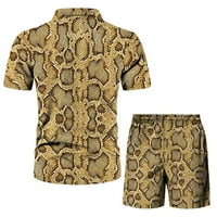 rasprodaja havajskih majica za muškarce, 2-dijelni set muške havajske odjeće za plažu, ljetna boho majica, kratke