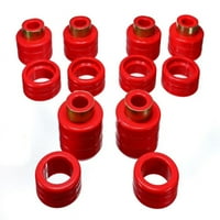 Poliuretanske čahure za pričvršćivanje karoserije u crvenoj boji od 3.4123 mm prikladne su za odabir: 1988-M-400,