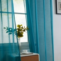 Osnove prozirne zavjese za prozore, gornje ploče s ušicama za spavaću sobu, dnevni boravak i dječju sobu - set
