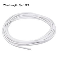 Produžni kabel za napajanje od bakrene jezgre od 16 stopa u bijeloj boji