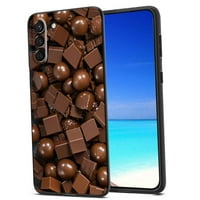 Kompatibilno s futrolom Samsung Galaxy s telefonom, čokolada- futrola silikonska zaštitna za djevojčicu za tinejdžere