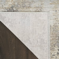 Moderni apstraktni dizajn u apstraktnoj bež i sivoj boji 5'3 7'6 tepih za dnevnu sobu