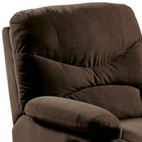 Duboka stolica od mikrovlakana od mikrovlakana, Čokoladno smeđa-boja:smeđa