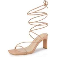 Jedinstveni prijedlozi ženske sandale na visoku petu s vezicama i naramenicama