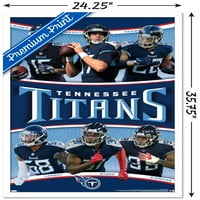 Zidni plakat tima Tennessee Titans, 22,375 34 uokviren