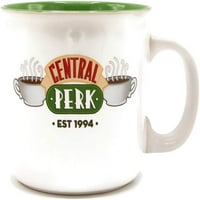 Prijatelji Central Perk logotip bijeli 20oz keramički kamper šalica u stilu