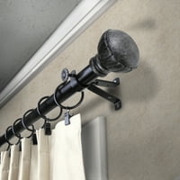 13 16 Dia Podesiva 120-170 Bria Curtain Rod u crnoj boji