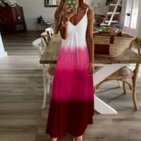 Ljetna Ženska haljina u donjem rublju-moderna ležerna ljetna haljina bez rukava s džepovima i čipkastim printom