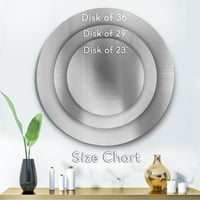 DesignArt 'Abstraktni tropske biljke Oasis' Farmhouse Circle Metal Wall Art - Disk od 23 godine