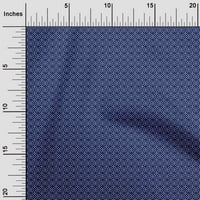 Pamučna tkanina od batista u geometrijskom tisku Sashiko, tkanina za šivanje širine inča