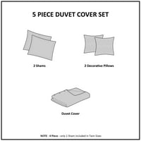 ; Set pokrivača za poplune s metalnim trokutastim printom