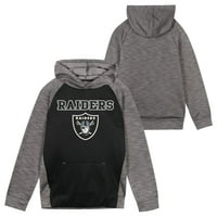 Las Vegas Raiders Boys 4- LS Fleece Hoodie 9k1bxfggc S6 7