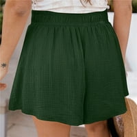 Ženske kratke hlače povremene ljetne elastične struke Udobno izvlačenje kratkih kratkih hlača za hodanje na otvorenom