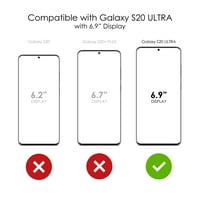 Različiti hibridni hibridni slučaj otporan na udarce za Galaxy S Ultra 5G - TPU BUMPER Akril leđa zaslon zaslon
