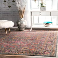 Vintage perzijski tepih s cvjetnim uzorkom ili šetnicom