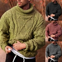 & Amp;/ puloveri s visokim vratom za muškarce lagana ležerna široka pletena majica dugih rukava puloveri džemperi