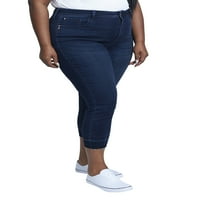 Slim-Fit usjev za žene Plus Size s visokim usponom i labavim rubom
