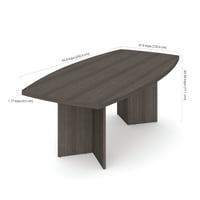 Konferencijski stol u obliku čamca u obliku čamca s melaminom u boji od 3 do 4 inča-boja: