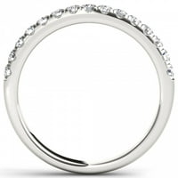 Zaručnički prsten od bijelog zlata od 10 karata s dijamantom od 13 karata