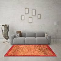 Moderni tepisi za sobe okruglog oblika u apstraktnoj narančastoj boji, promjera 5 inča