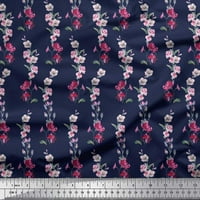 Tkanina od rajona s lišćem i cvjetnim ukrasom za košulje, tiskana tkanina širine dvorišta