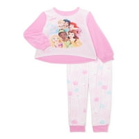 Pidžama s dugim rukavima za djevojčice s princezama, set, veličine 4-12