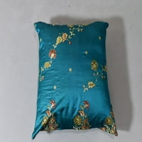 Ekološki prihvatljive ručno izrađene ukrasne navlake za jastuke od 16 inča 16 inča od 8 komada plave cvjetne svile