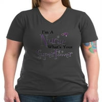 CAFEPRESS - Super medicinska sestra kopija majice - ženska majica s V -izrezom