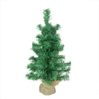 18 9.5 Mješoviti zeleni borovo umjetničko božićno drvce u bazi Burlap - Neobično