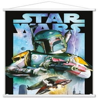 Ratovi zvijezda: Saga-Boba Fett-plakat-kolaž na zidu, 14.725 22.375