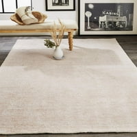 Legros Premium Suvremeni vuneni tepih, vrlo svijetlo ružičasta, 2ft 3ft naglasak