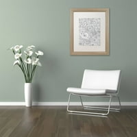 Zaštitni znak likovna umjetnost Paisley Floral Canvas Art by Hello Angel, White Matte, okvir breze