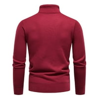 Muški puloveri za muškarce, jednobojna majica, puloveri s dugim rukavima 91,2 inča