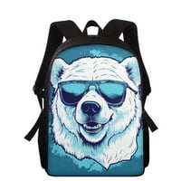 Studentski ruksak s uzorkom medvjeda podesiva naramenica školska torba za djevojčice i dječake platnena Torbica